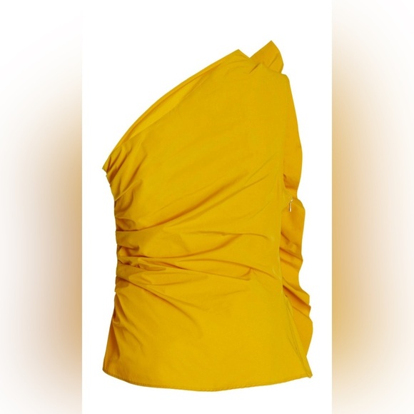 NWT! Ulla Johnson ruffled asymmetric one shoulder ruffled top. Size 2. BRAND NEW - Picture 3 of 7